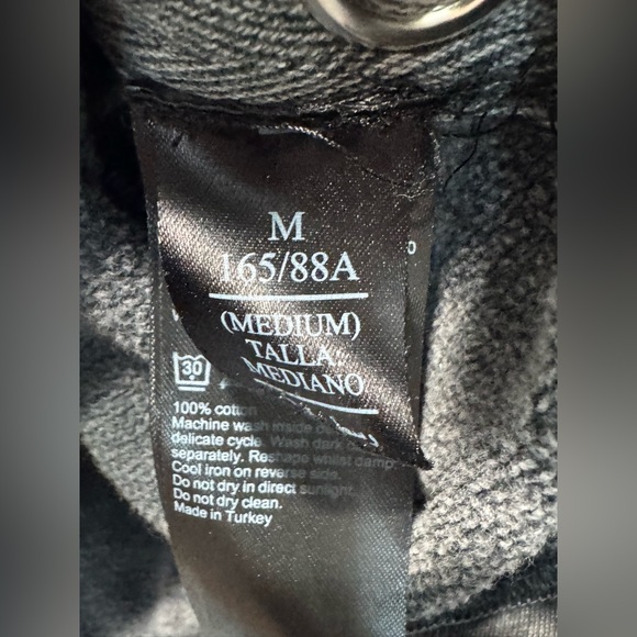 All Saints Leti Freida Side-Snap Gray Crewneck Cotton Sweatshirt - Picture 6 of 10